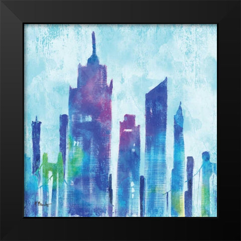 Manhattan I Black Modern Wood Framed Art Print by Brent, Paul