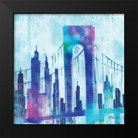 Manhattan II Black Modern Wood Framed Art Print by Brent, Paul