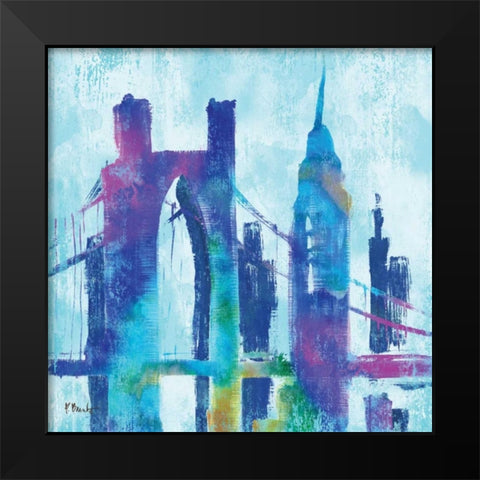 Manhattan III Black Modern Wood Framed Art Print by Brent, Paul