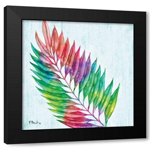 Prism Palm I Black Modern Wood Framed Art Print by Brent, Paul