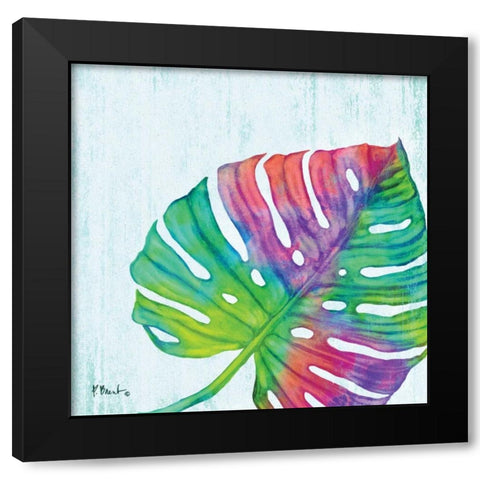 Prism Palm II Black Modern Wood Framed Art Print by Brent, Paul
