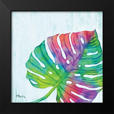Prism Palm II Black Modern Wood Framed Art Print by Brent, Paul