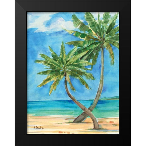 Palmas Belize II Black Modern Wood Framed Art Print by Brent, Paul