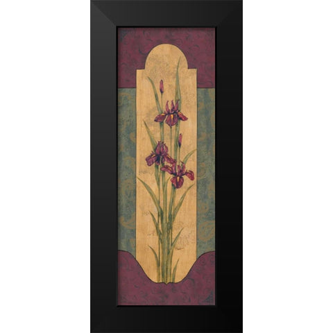 Greek Iris I Black Modern Wood Framed Art Print by Brent, Paul