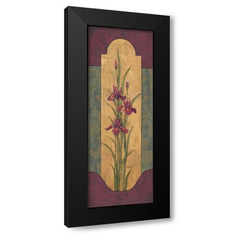 Greek Iris II Black Modern Wood Framed Art Print with Double Matting by Brent, Paul