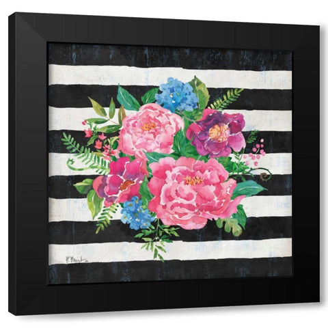 Juliette Bouquet I Black Modern Wood Framed Art Print with Double Matting by Brent, Paul