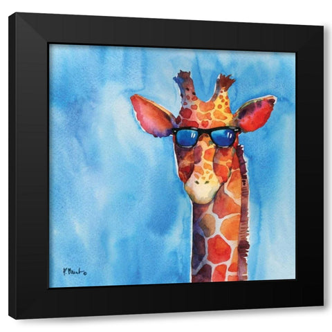 Sunny Farm II Black Modern Wood Framed Art Print with Double Matting by Brent, Paul
