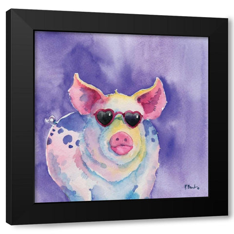 Sunny Farm III Black Modern Wood Framed Art Print by Brent, Paul