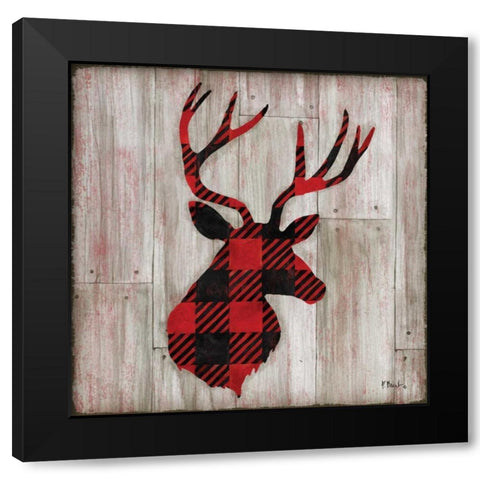 Logan Lodge I Black Modern Wood Framed Art Print with Double Matting by Brent, Paul