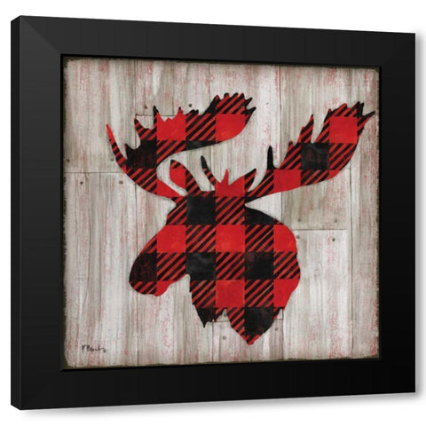Logan Lodge II Black Modern Wood Framed Art Print with Double Matting by Brent, Paul