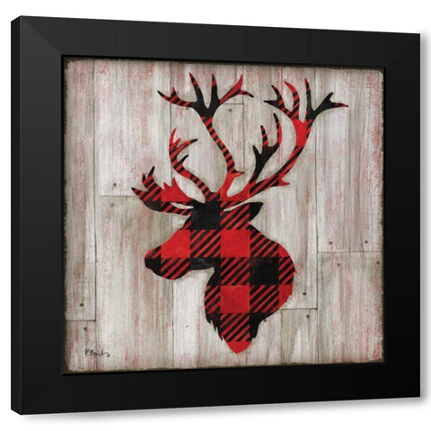 Logan Lodge IV Black Modern Wood Framed Art Print with Double Matting by Brent, Paul