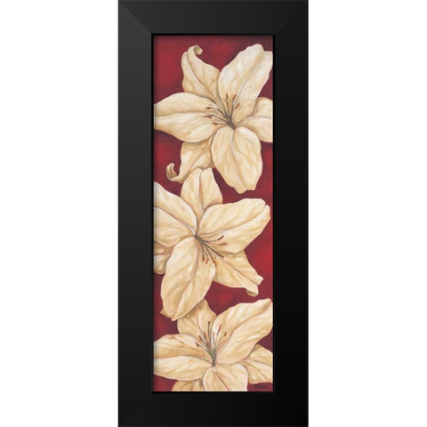 Bella Grande Lilies Black Modern Wood Framed Art Print by Brent, Paul