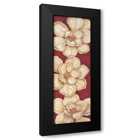Bella Grande Magnolias Black Modern Wood Framed Art Print with Double Matting by Brent, Paul