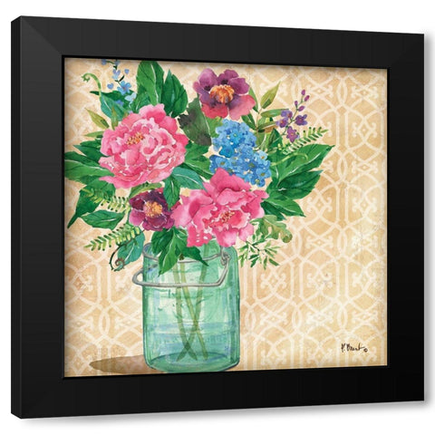 Juliette Vase I Black Modern Wood Framed Art Print with Double Matting by Brent, Paul