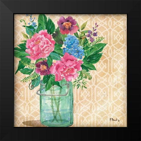Juliette Vase I Black Modern Wood Framed Art Print by Brent, Paul