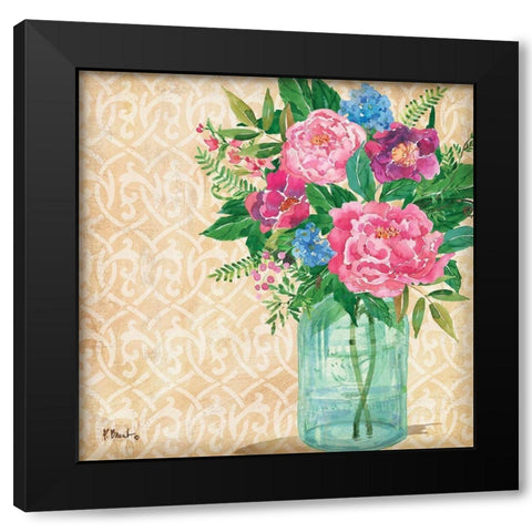 Juliette Vase II Black Modern Wood Framed Art Print with Double Matting by Brent, Paul
