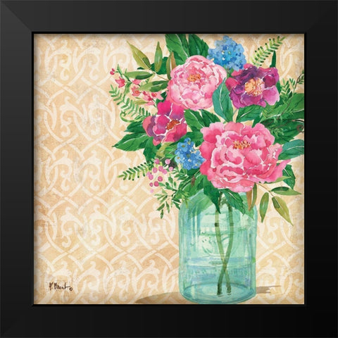 Juliette Vase II Black Modern Wood Framed Art Print by Brent, Paul