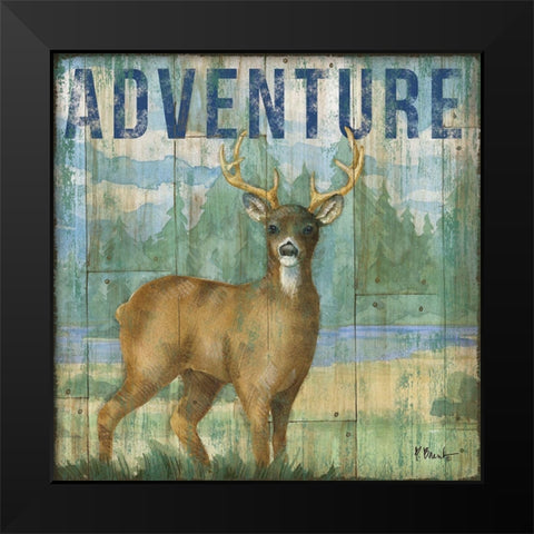 Adventure Lodge I Black Modern Wood Framed Art Print by Brent, Paul
