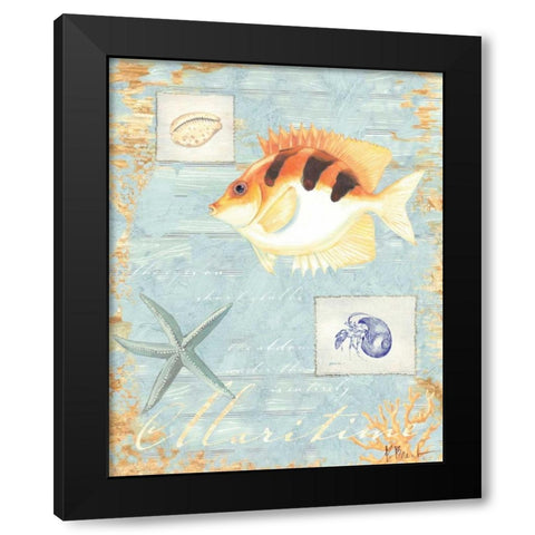 Maritime Black Modern Wood Framed Art Print with Double Matting by Brent, Paul