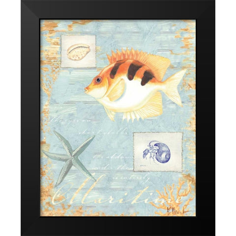 Maritime Black Modern Wood Framed Art Print by Brent, Paul