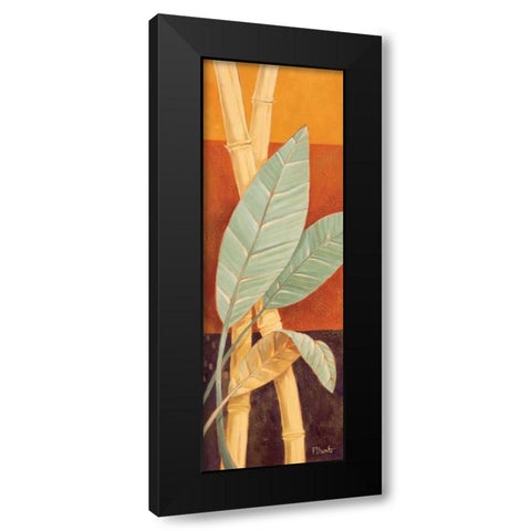Bali Leaves I Black Modern Wood Framed Art Print by Brent, Paul