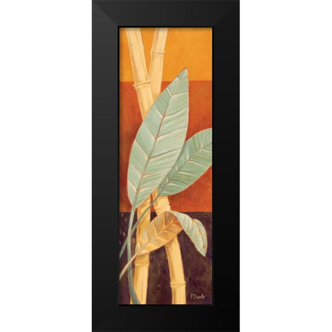 Bali Leaves I Black Modern Wood Framed Art Print by Brent, Paul