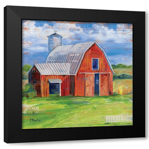 Homeland Barn I Black Modern Wood Framed Art Print with Double Matting by Brent, Paul