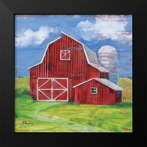 Homeland Barn II Black Modern Wood Framed Art Print by Brent, Paul