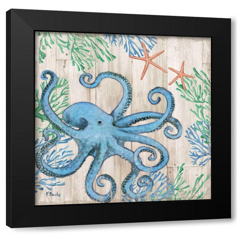 Clearwater Sealife I Black Modern Wood Framed Art Print with Double Matting by Brent, Paul