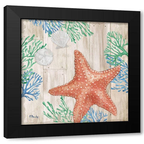 Clearwater Sealife II Black Modern Wood Framed Art Print with Double Matting by Brent, Paul