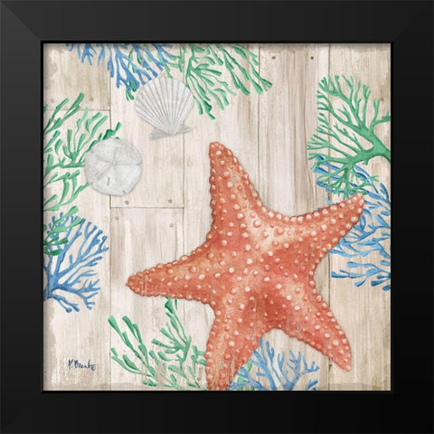 Clearwater Sealife II Black Modern Wood Framed Art Print by Brent, Paul