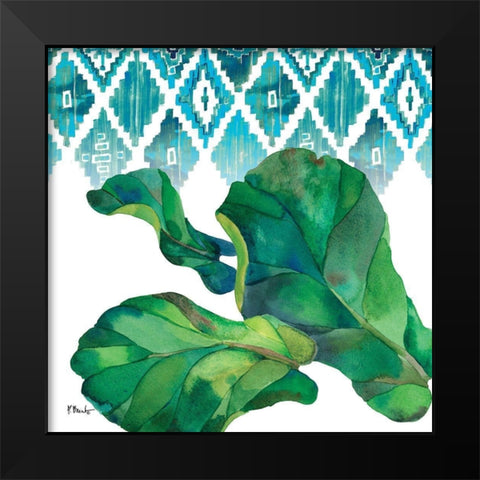 Palm Fronds II Black Modern Wood Framed Art Print by Brent, Paul