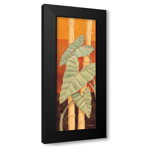 Bali Leaves II Black Modern Wood Framed Art Print by Brent, Paul