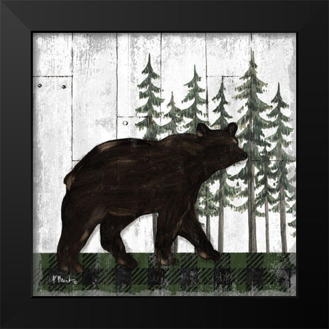 Wildwood Lodge I Black Modern Wood Framed Art Print by Brent, Paul