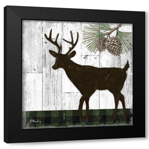 Wildwood Lodge II Black Modern Wood Framed Art Print with Double Matting by Brent, Paul
