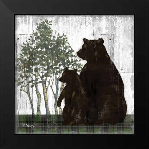 Wildwood Lodge IV Black Modern Wood Framed Art Print by Brent, Paul