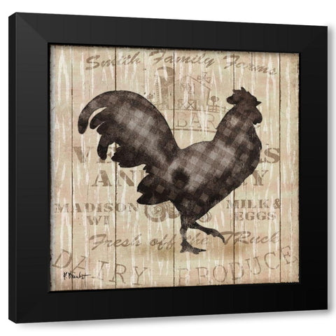 Farmers Market I Black Modern Wood Framed Art Print with Double Matting by Brent, Paul