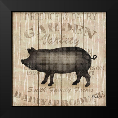 Farmers Market II Black Modern Wood Framed Art Print by Brent, Paul