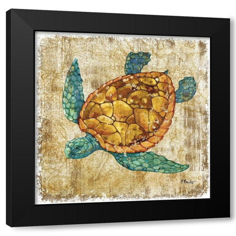 Saltwater Exploration I Black Modern Wood Framed Art Print with Double Matting by Brent, Paul