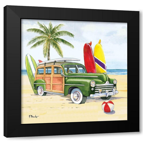 Huntington Woody II Black Modern Wood Framed Art Print with Double Matting by Brent, Paul