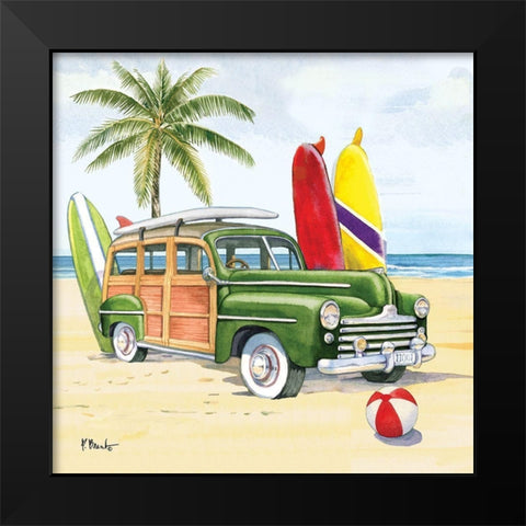 Huntington Woody II Black Modern Wood Framed Art Print by Brent, Paul