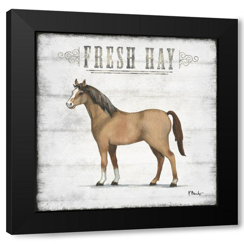 Farmhouse Fresh II Black Modern Wood Framed Art Print with Double Matting by Brent, Paul