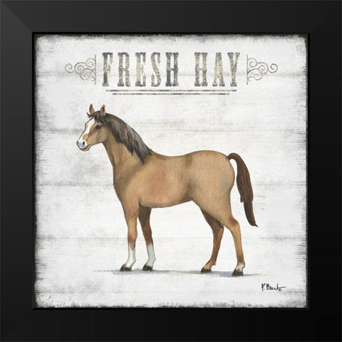 Farmhouse Fresh II Black Modern Wood Framed Art Print by Brent, Paul