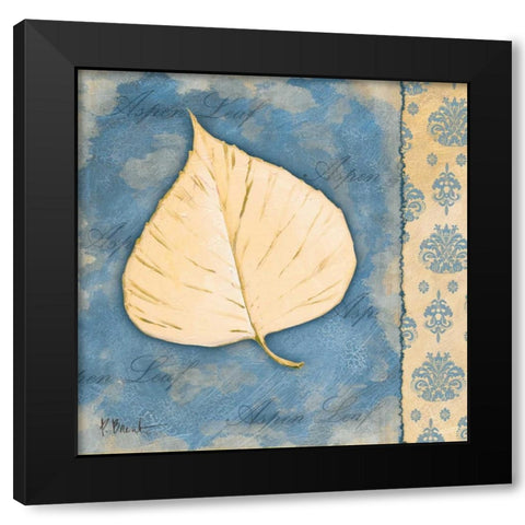 Leaf Oasis II Black Modern Wood Framed Art Print by Brent, Paul