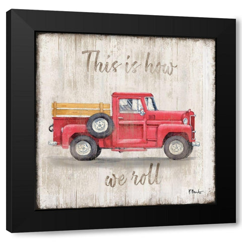 Land Drifter III Black Modern Wood Framed Art Print with Double Matting by Brent, Paul