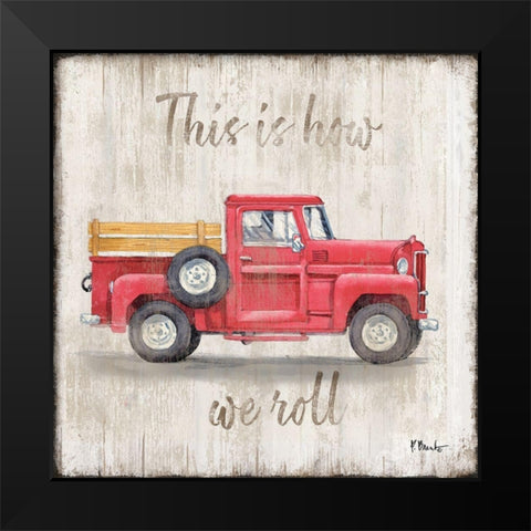 Land Drifter III Black Modern Wood Framed Art Print by Brent, Paul
