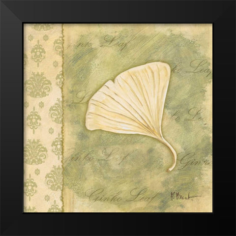 Leaf Oasis III Black Modern Wood Framed Art Print by Brent, Paul