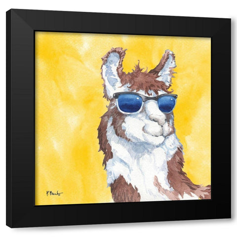 Sunny Farm IX Black Modern Wood Framed Art Print with Double Matting by Brent, Paul