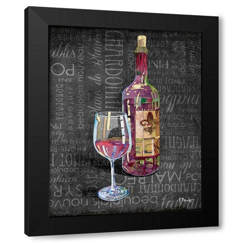 Sundried Wine I Black Modern Wood Framed Art Print by Brent, Paul