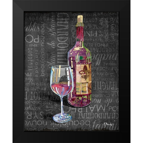 Sundried Wine I Black Modern Wood Framed Art Print by Brent, Paul